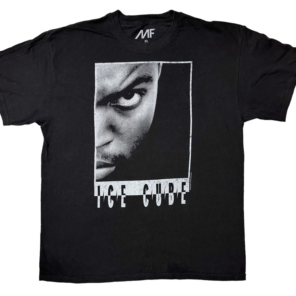 Ice Cube Self-Portrait Half Face Graphic {MF} T-Shirt Black Men’s Sz XL